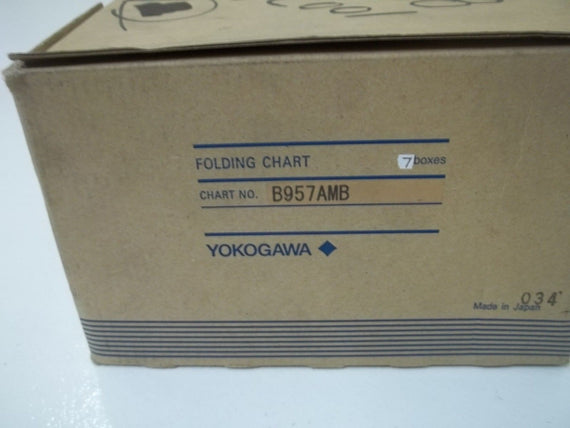 LOT OF 7 YOKOGAWA B957AMB FOLDING CHART *NEW IN BOX*