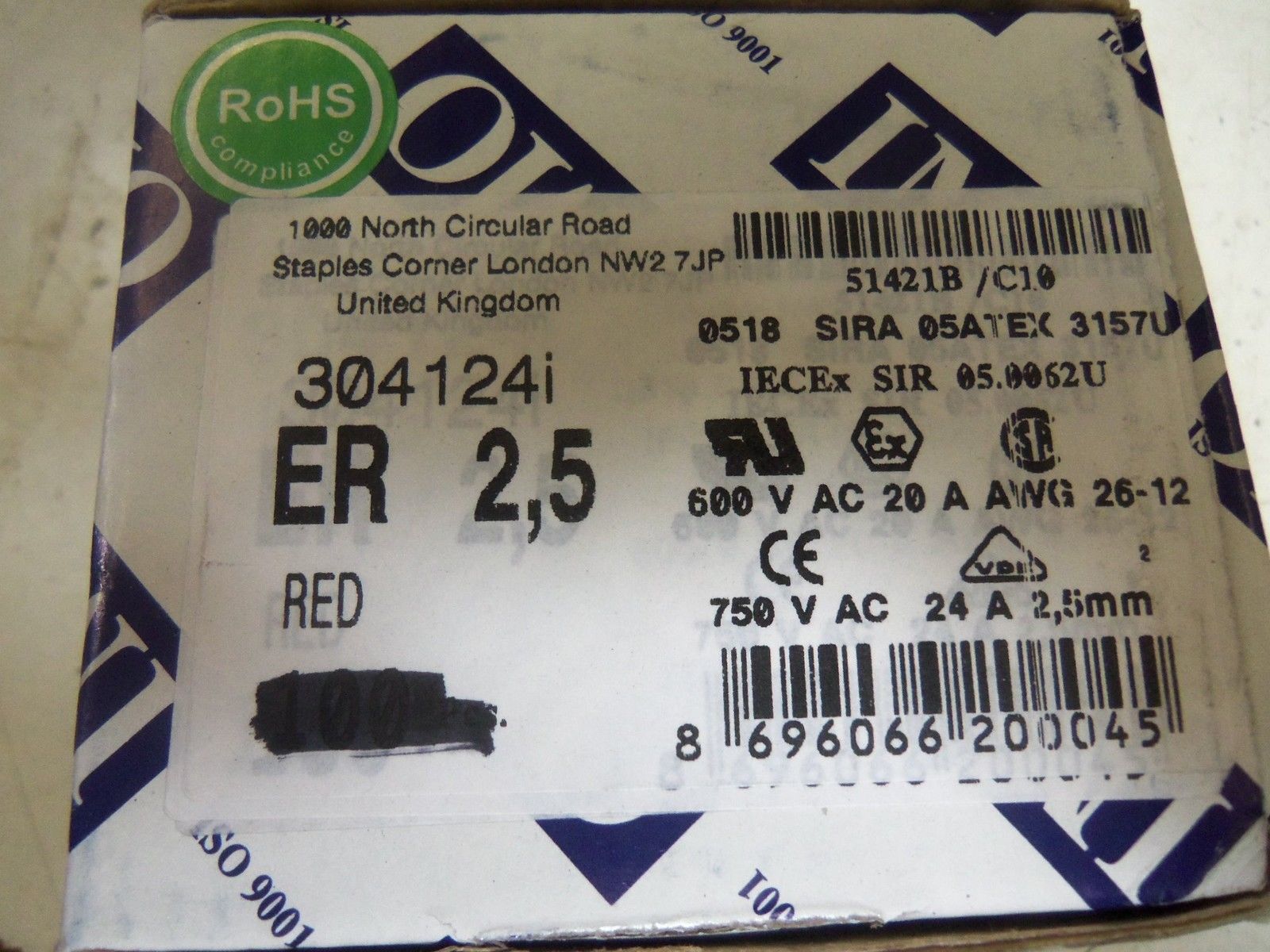 LOT OF 85 IMO ER-2.5 BEIGE 304129I *NEW IN BOX*
