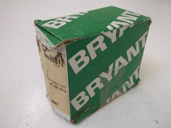 LOT OF 8  BRYANT 71072 TWO GANG SWITCH (BROWN) *NEW IN BOX*