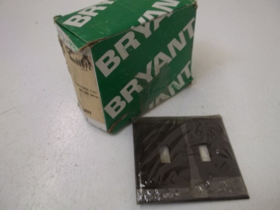 LOT OF 8  BRYANT 71072 TWO GANG SWITCH (BROWN) *NEW IN BOX*