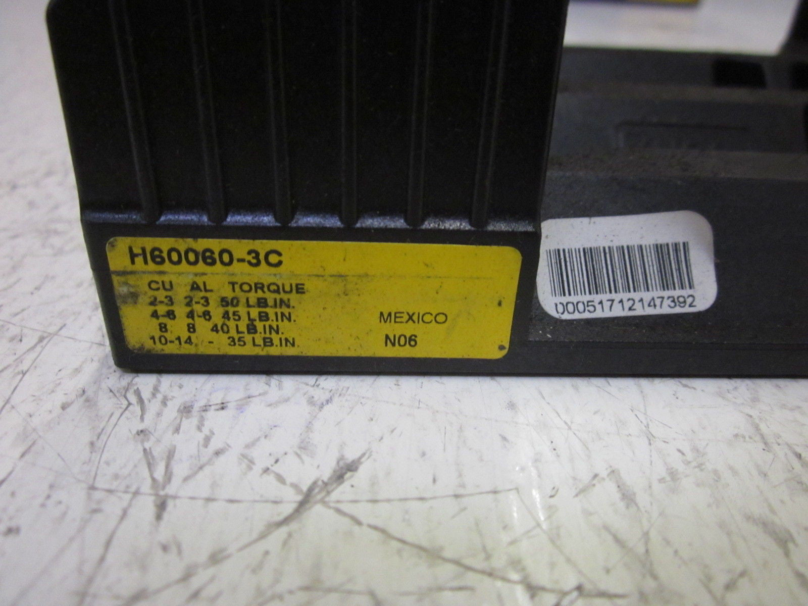 LOT OF 8 BUSS H60060-3C 600V *NEW NO BOX*