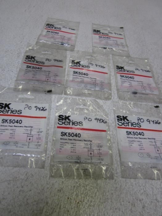 LOT OF 8 SK SERIES SK5040 SILICON FAST RECOVERY RECTIFIER *NEW IN A FACTORY BAG*