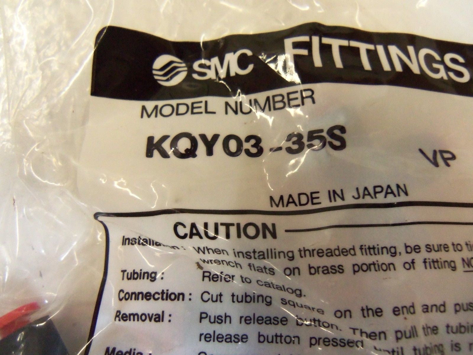 LOT OF 8 SMC KQY03-35S *NEW IN BAG*