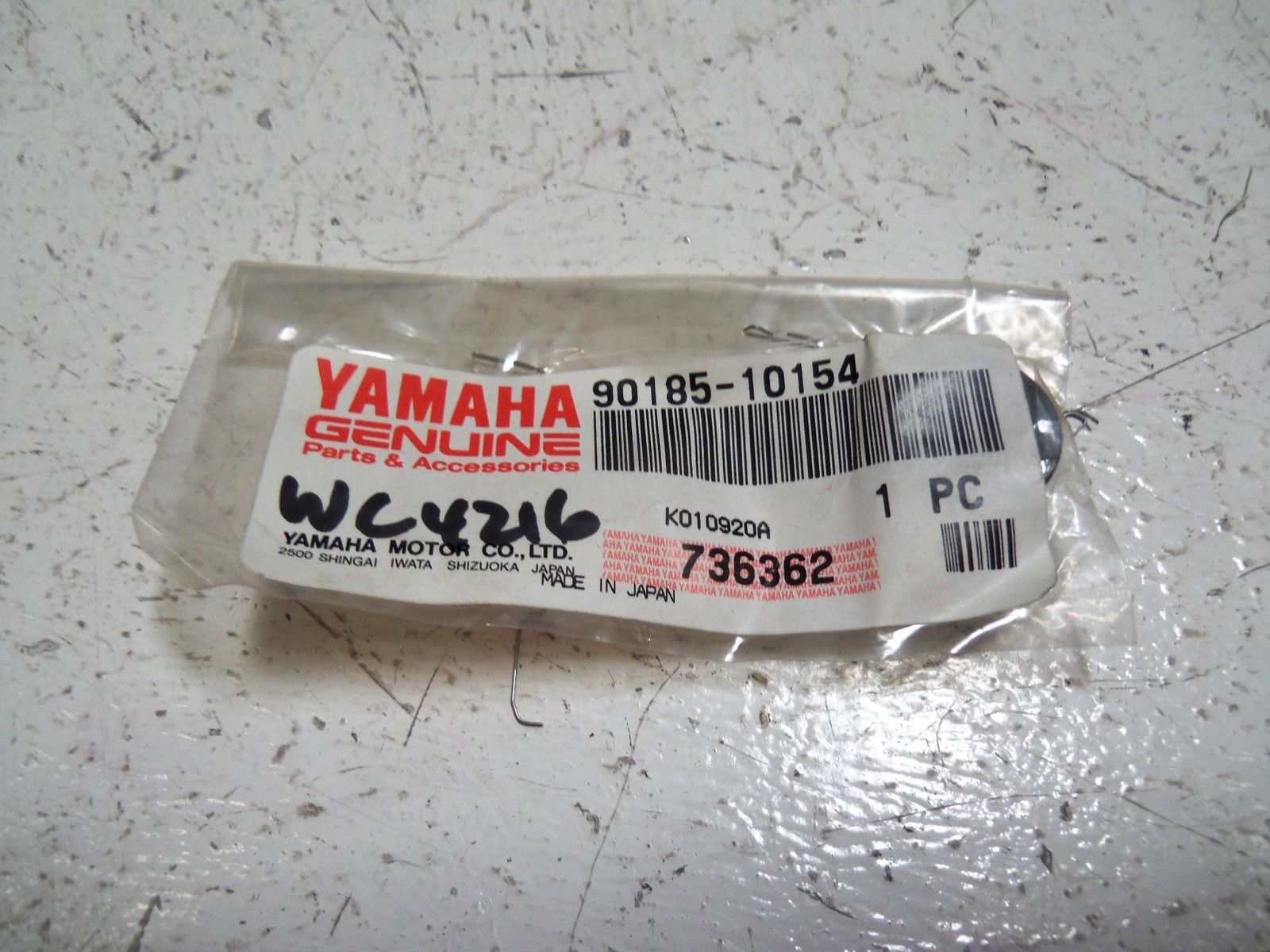 LOT OF 8 YAMAHA GENUINE 90185-10154 SELF LOCKING NUT *NEW IN FACTORY BAG*