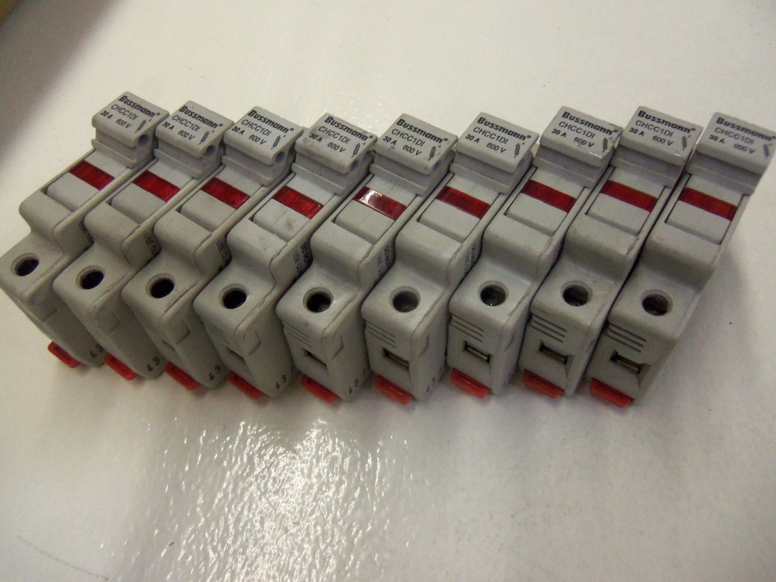 LOT OF 9 BUSSMANN CHCC1DI 600V *USED*