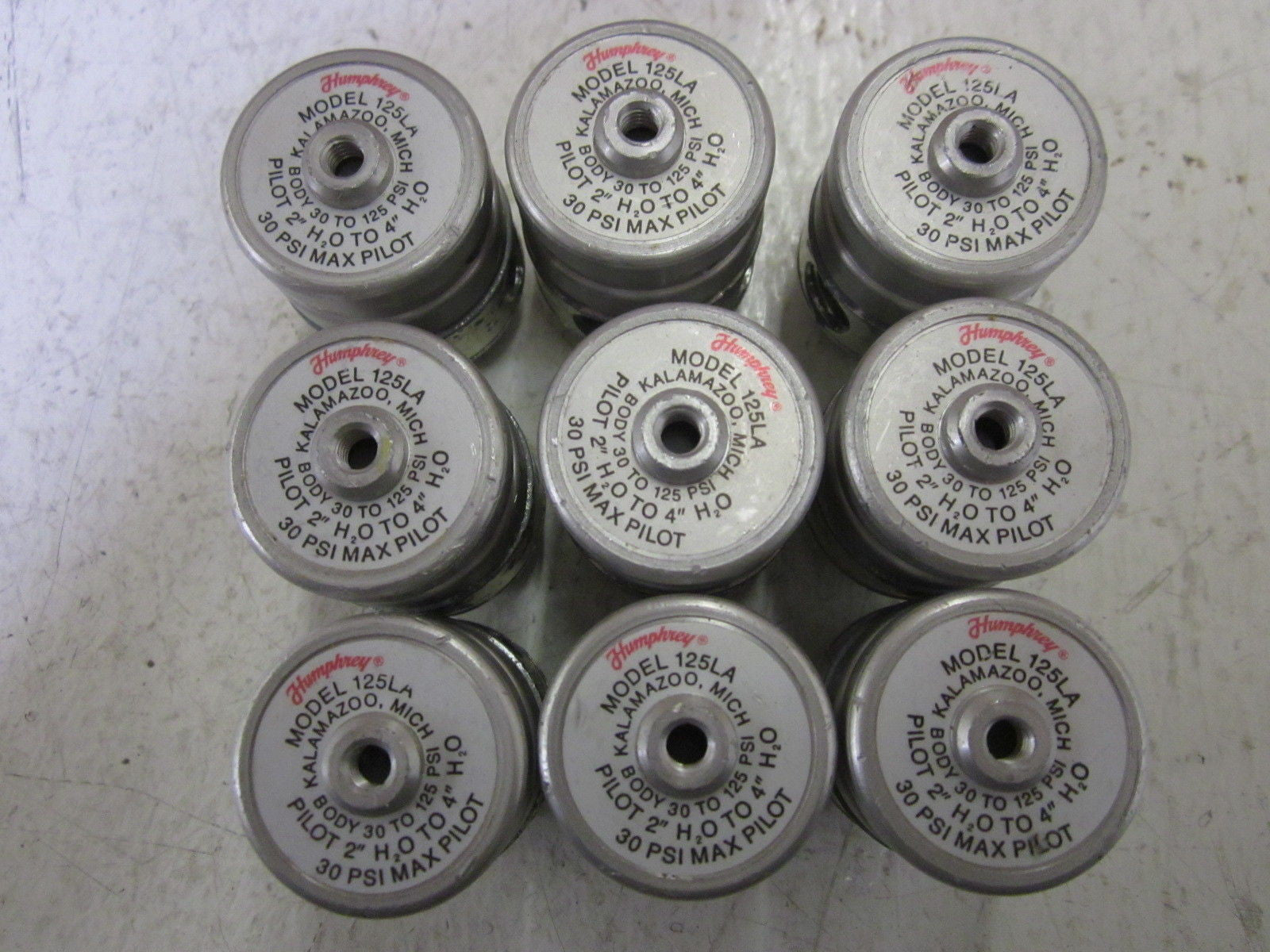 LOT OF 9 HUMPGREY 125LA *NEW NO BOX*