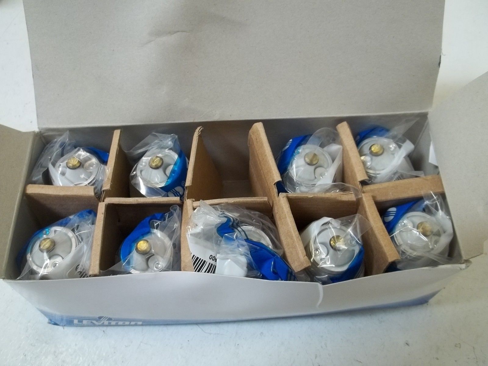 LOT OF 9 LEVITON 2005 PORCELAIN EXTENSION WHITE * NEW IN BOX *
