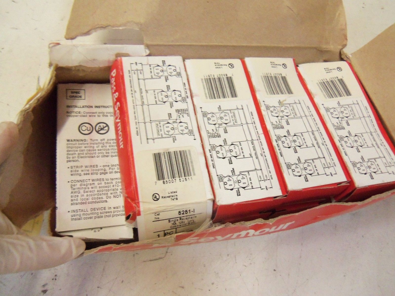 LOT OF 9 PASS & SEYMOUR LEGRAND 5251-I *NEW IN BOX*