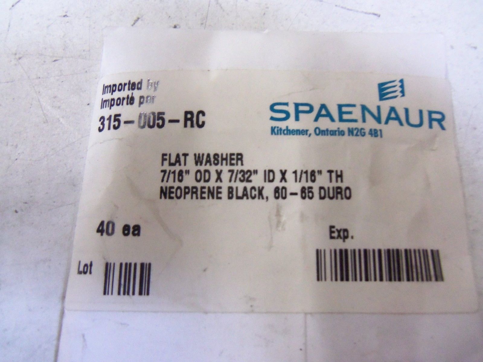 LOT OF APPROXIMATELY 40 SPAENAUR 315-005-RC * NEW IN BAG *