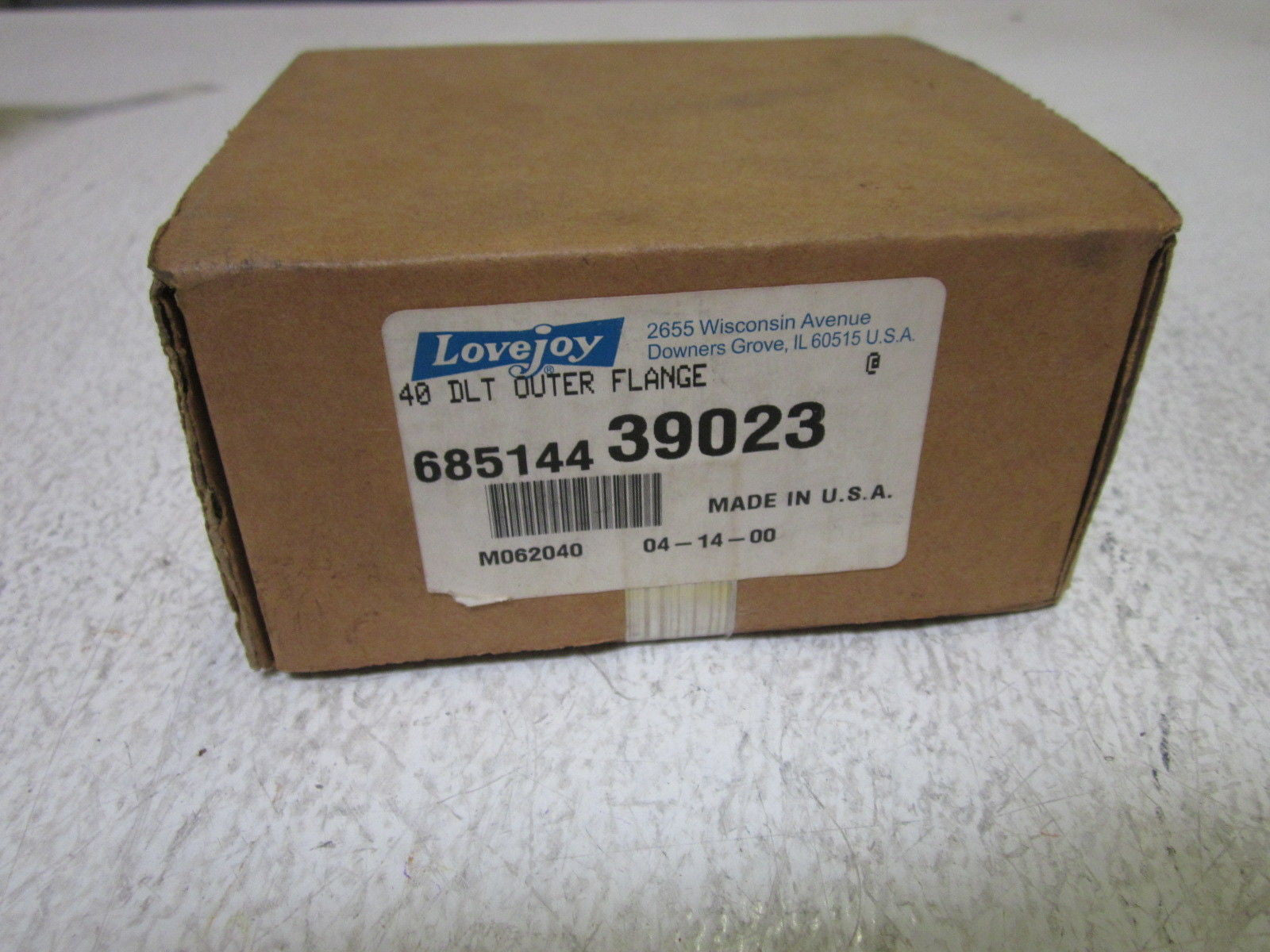 LOVEJOY 68514439023 40 DLT OUTER FLANGE *NEW IN BOX*