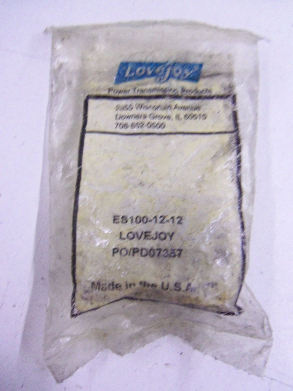 LOVEJOY ES100-12-12 *NEW IN FACTORY BAG*