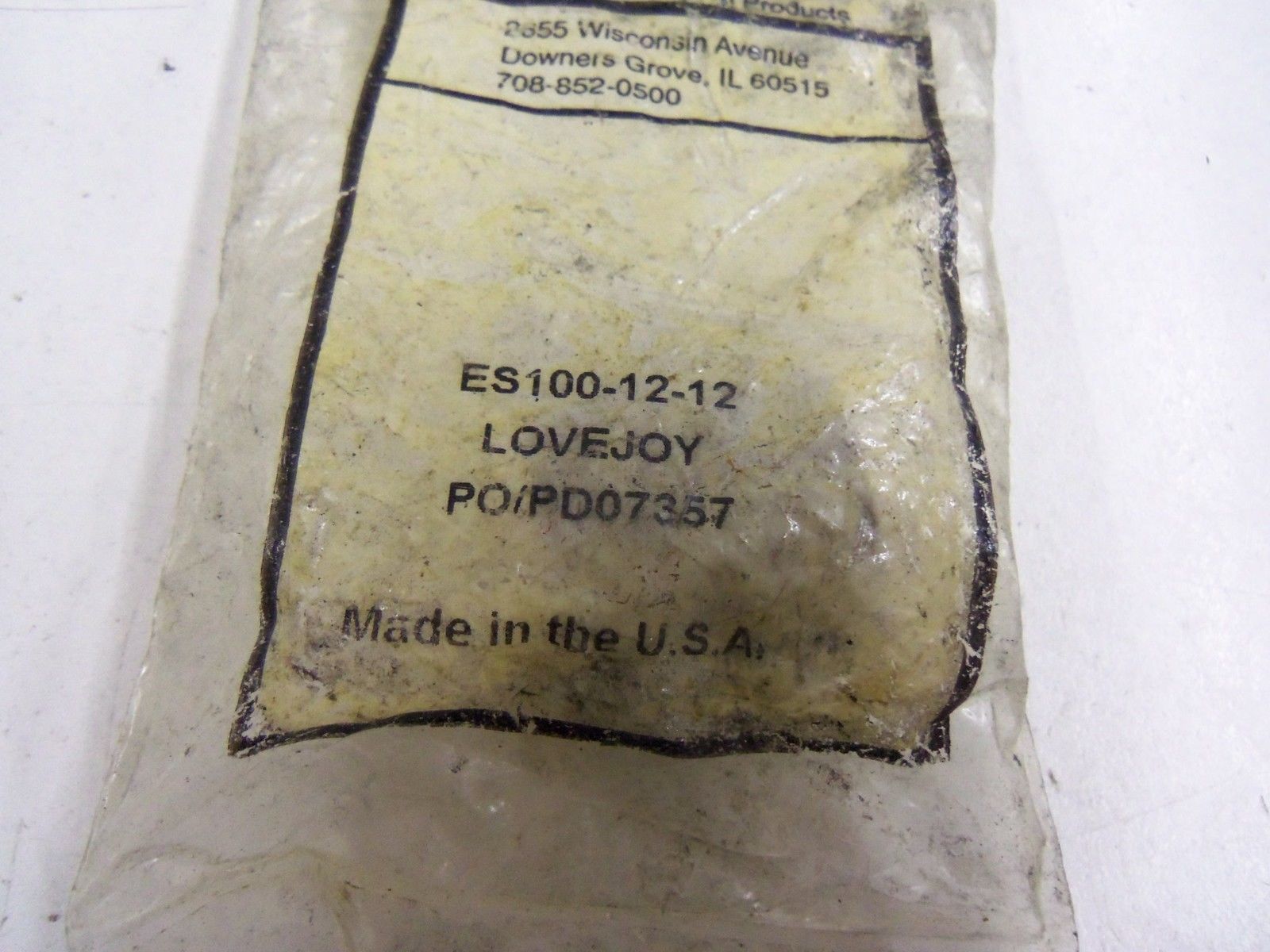 LOVEJOY ES100-12-12 *NEW IN FACTORY BAG*