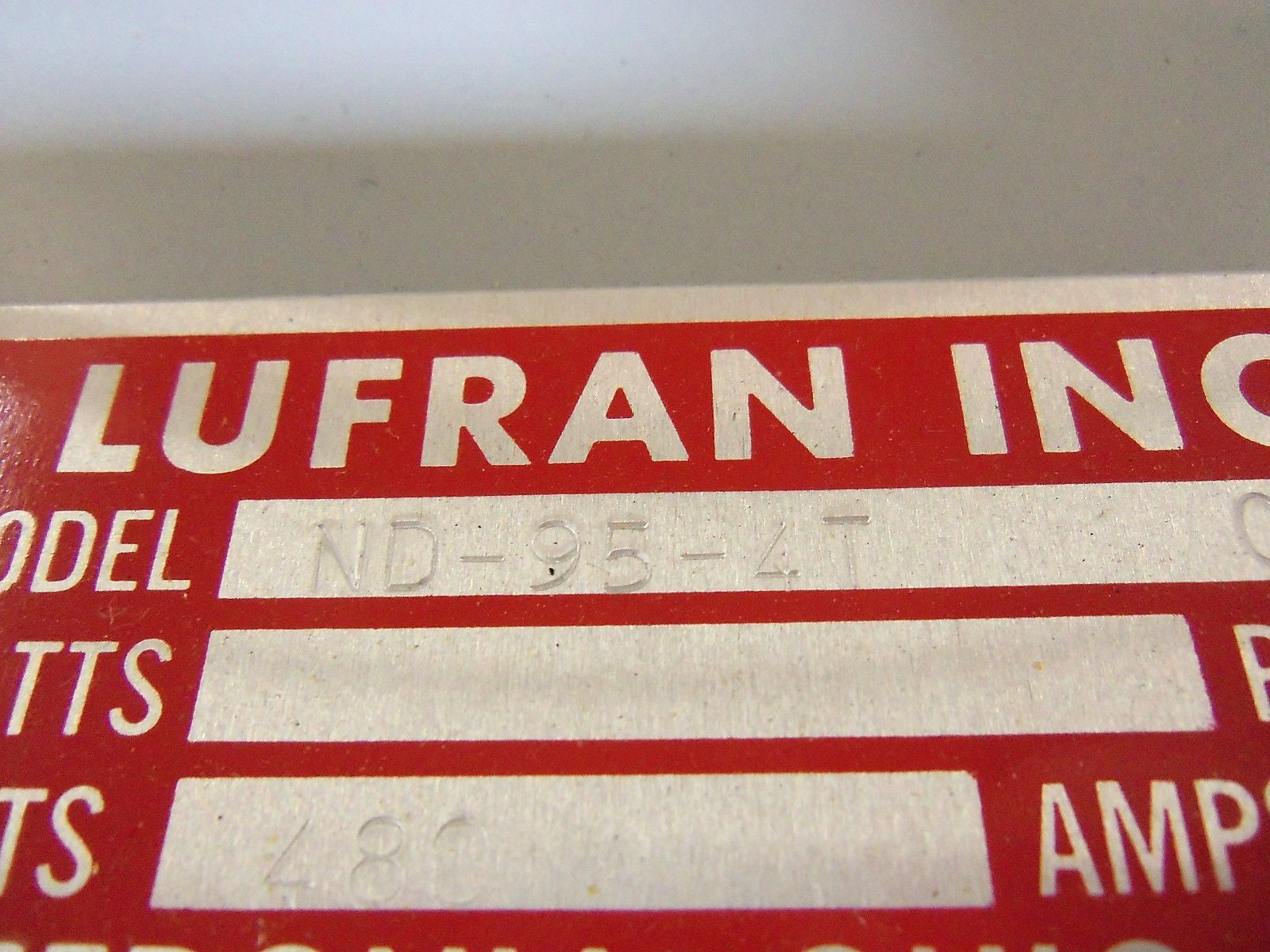 LUFRAN ND-95-4T *NEW NO BOX*