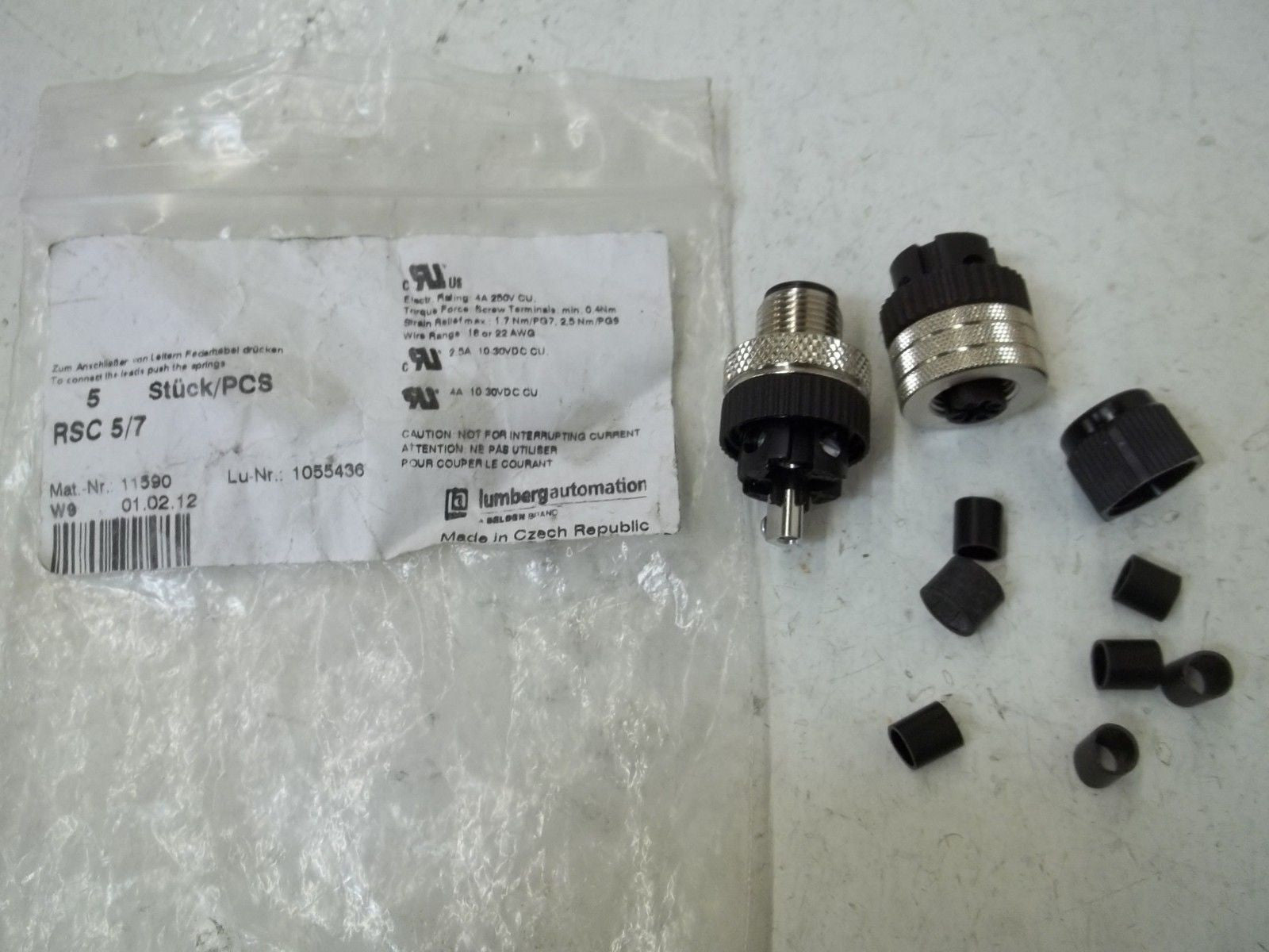 LUMBERG AUTOMATION RSC5/7 CONNECTION FIELD ATTACHABLE *NEW NO BOX*