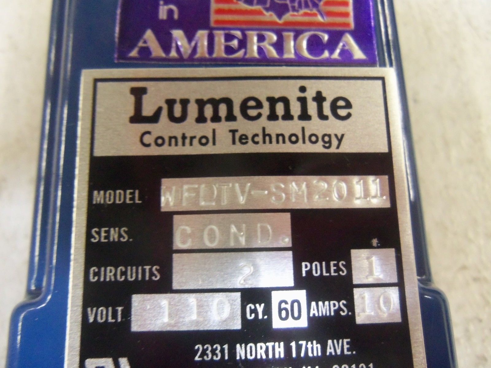 LUMENITE WFLTV-SM2011 LEVEL CONTROL *USED*