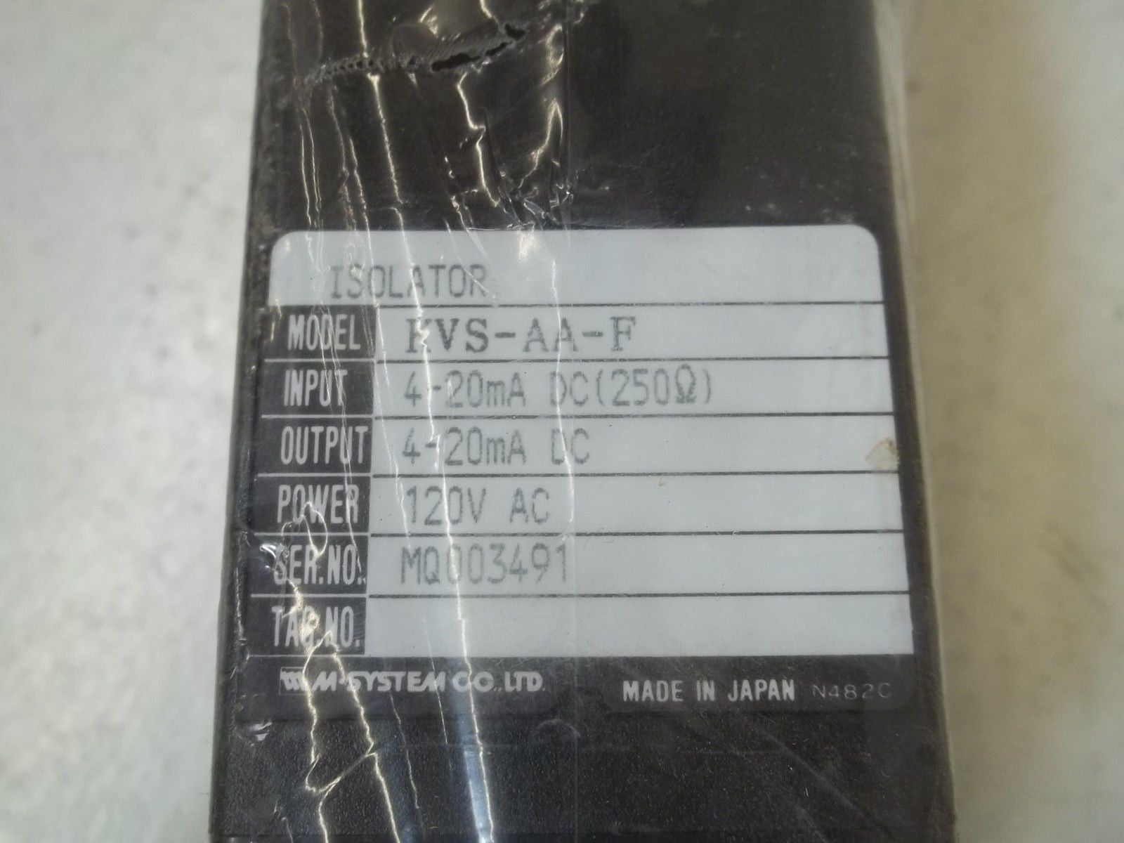 M-SYSTEM KVS-AA-F SIGNAL CONDITIONER *NEW IN BOX*
