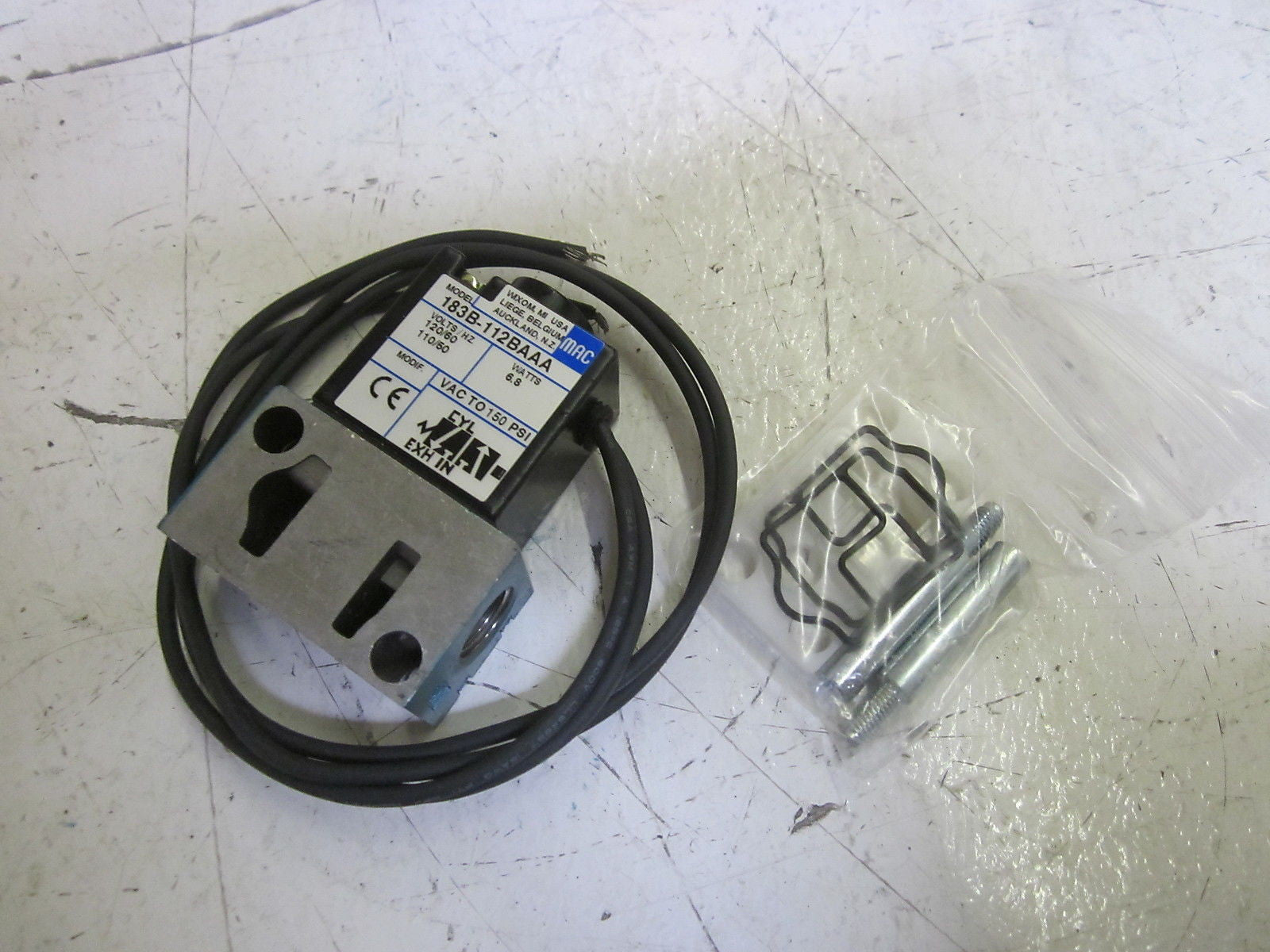 MAC 183B-112BA SOLENOID VALVE 120V *NEW IN BOX*