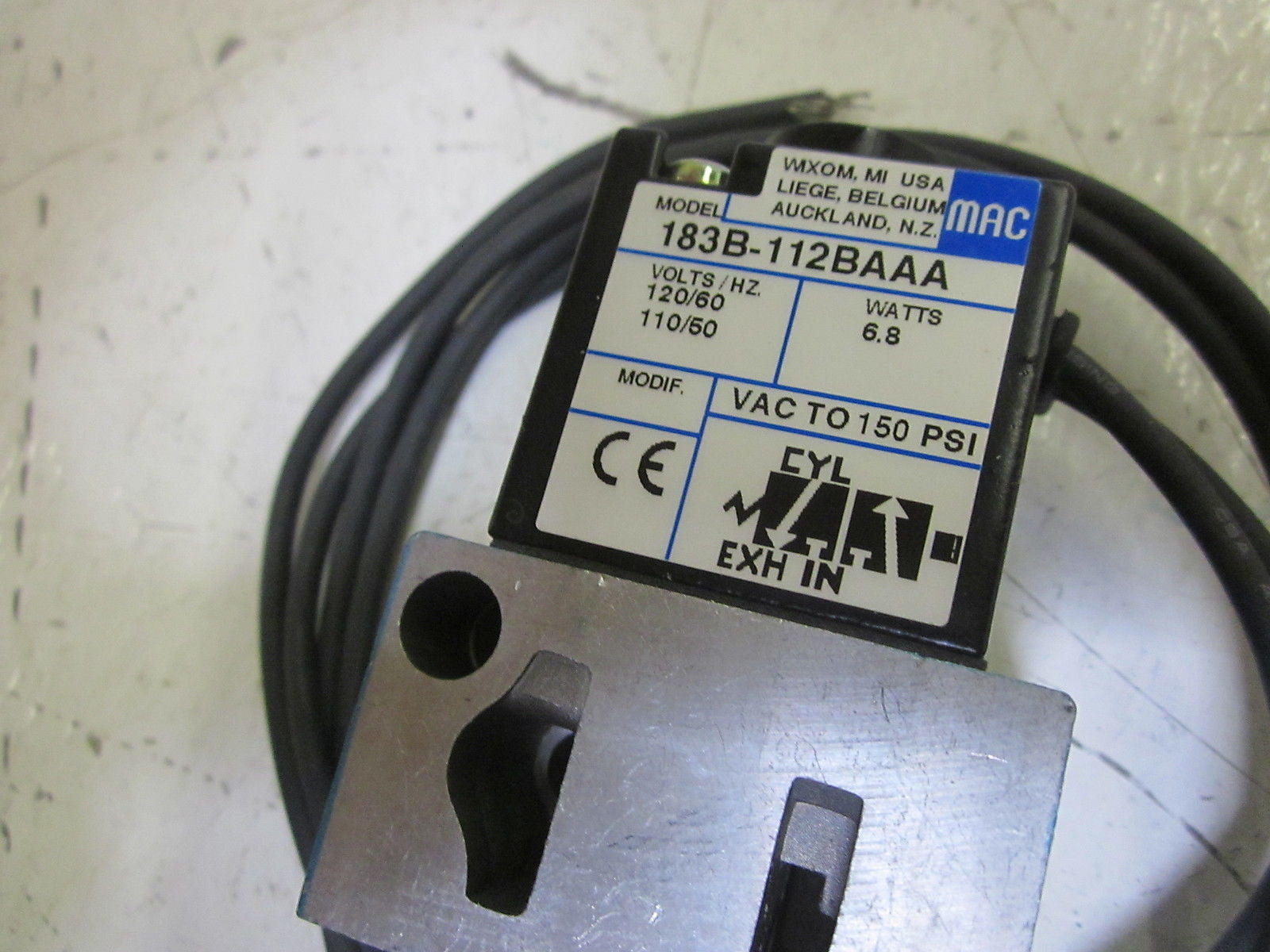 MAC 183B-112BA SOLENOID VALVE 120V *NEW IN BOX*