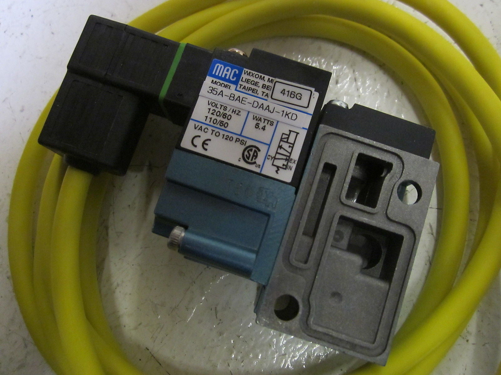 MAC 35A-BAE-DAAJ-1KD VALVE 120V (AS PICTURED)  *USED*