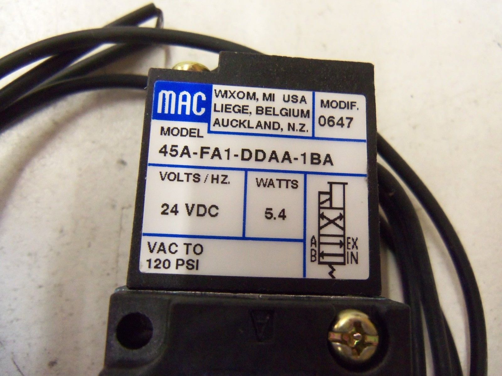 MAC 45A-FA1-DDAA-1BA SOLENOID VALVE *NEW NO BOX*
