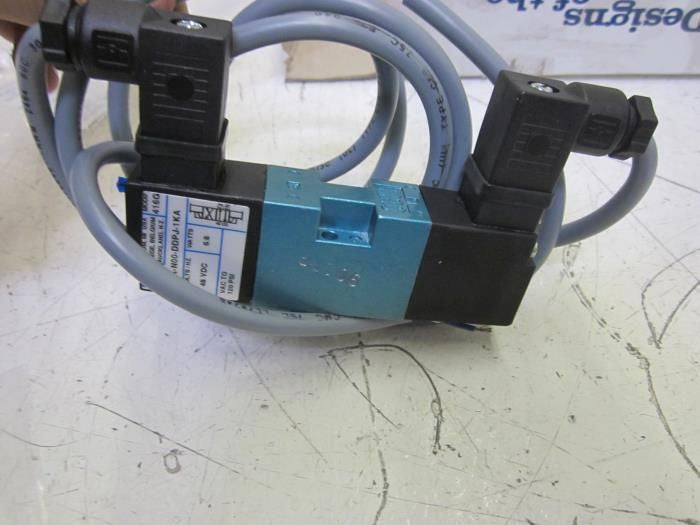 MAC 45A-N00-DDPJ-1KA SOLENOID VALVE 48VDC (AS PICTURED) *NEW IN BOX*