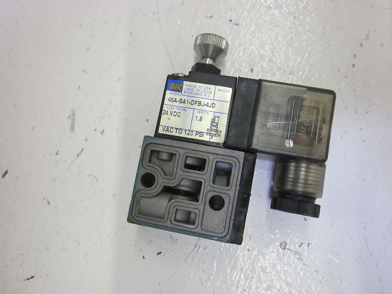 MAC 45A-SA1-DFBJ-4JD VALVE *USED*