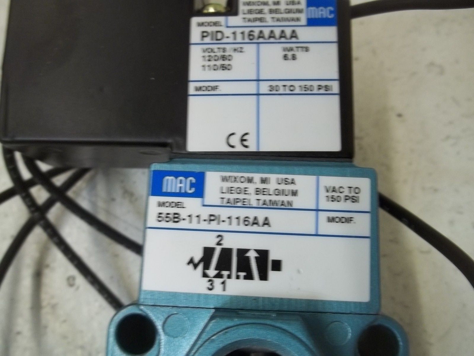 MAC 55B-11-PI-116AA SOLENOID VALVE *NEW IN BOX*