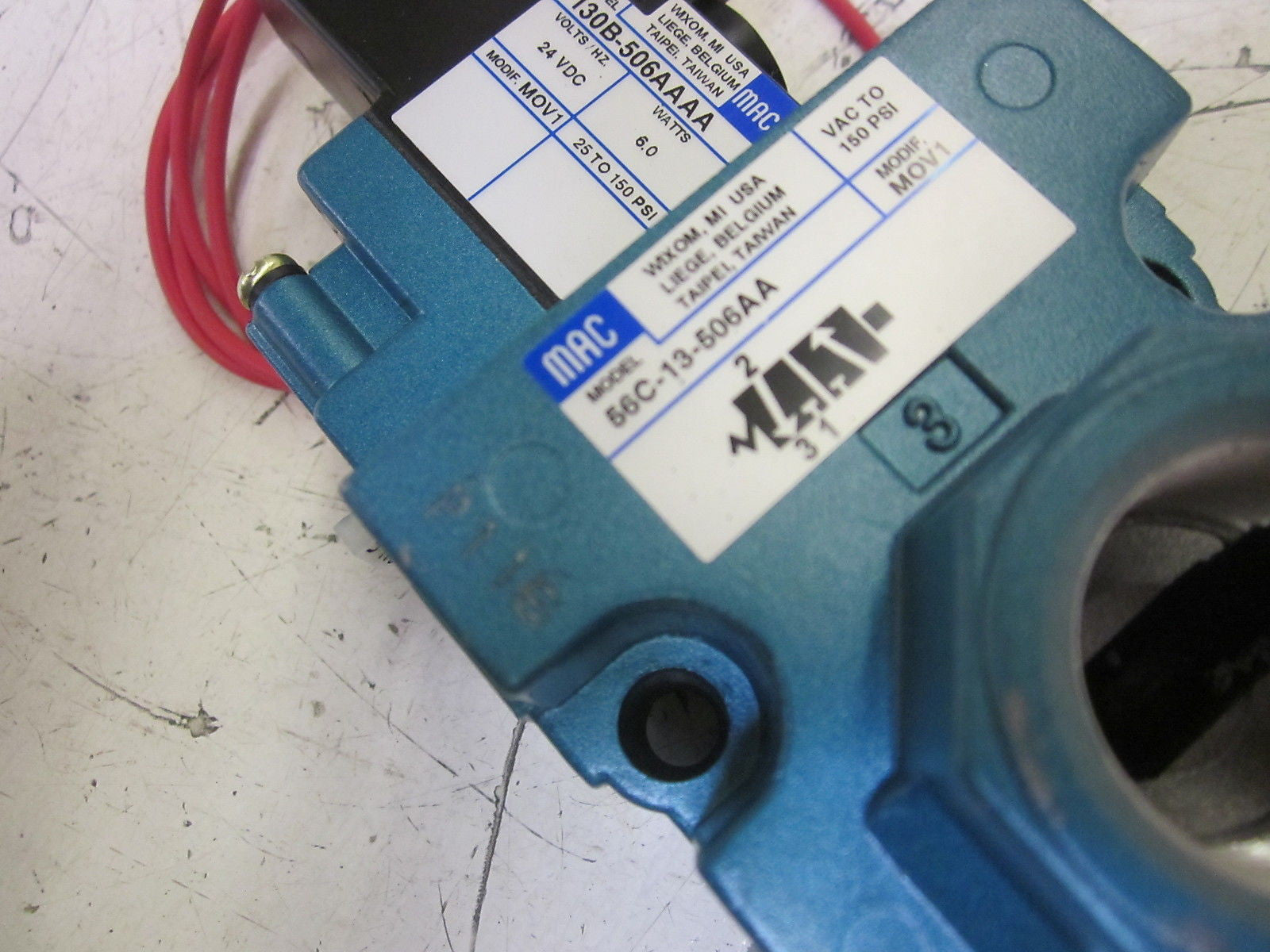 MAC 56C-13-506AA VALVE 24VDC *NEW NO BOX*