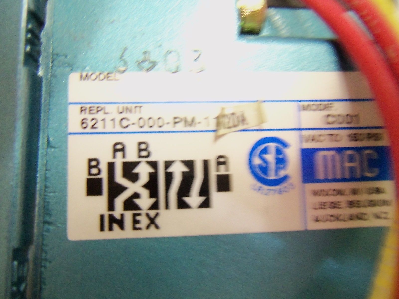 MAC 6211C-000-PM-12DA VALVE *USED*