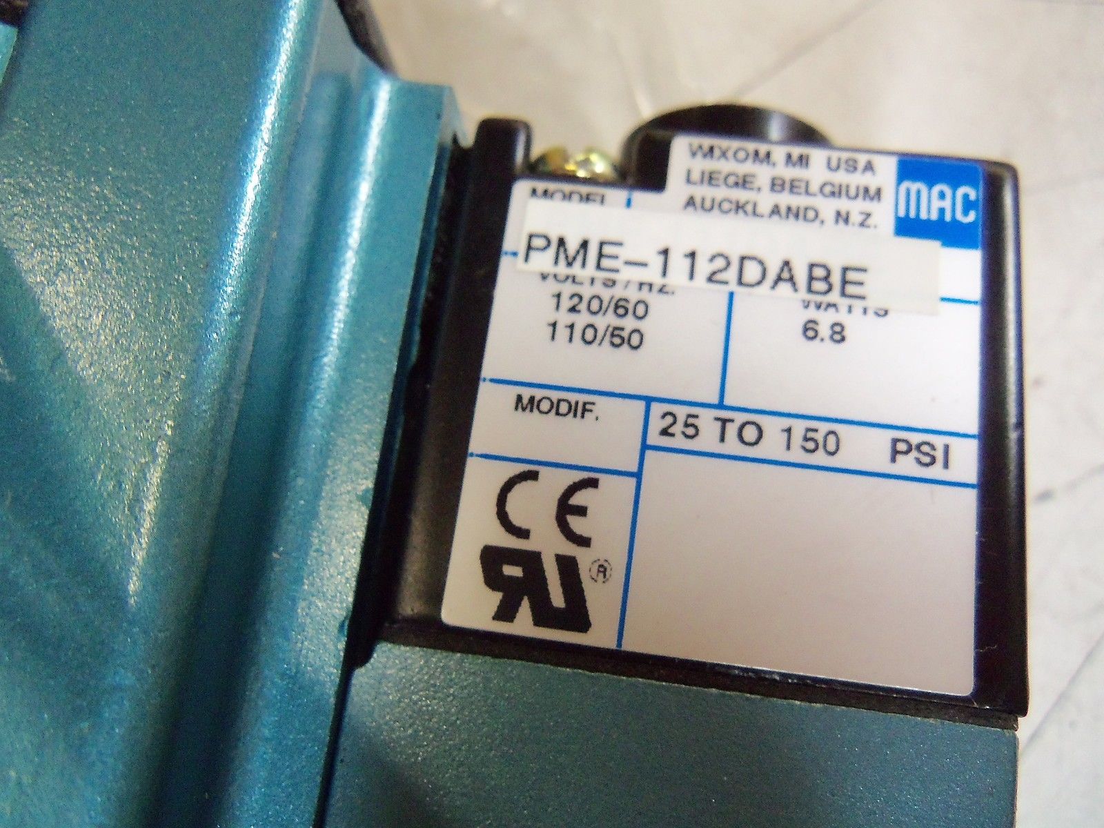 MAC 6211C-000-PM-12DA VALVE *USED*