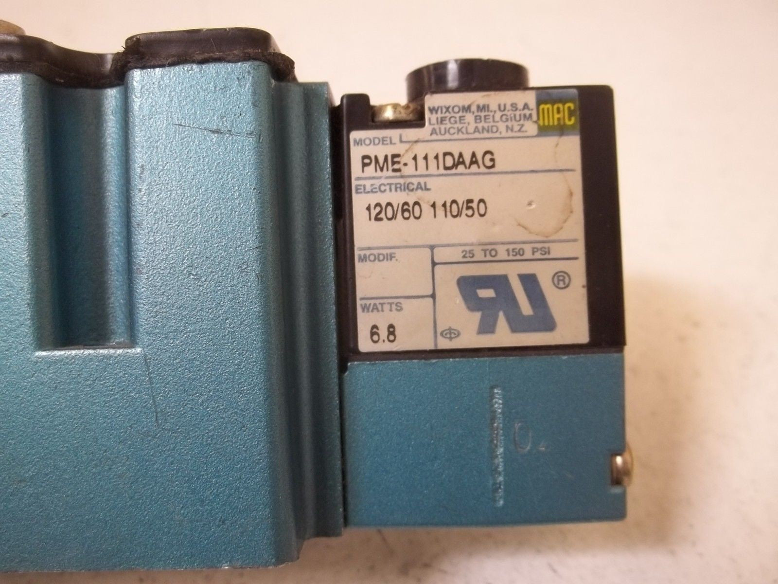 MAC 6223C-000-PM-111DA SOLENOID VALVE *USED*
