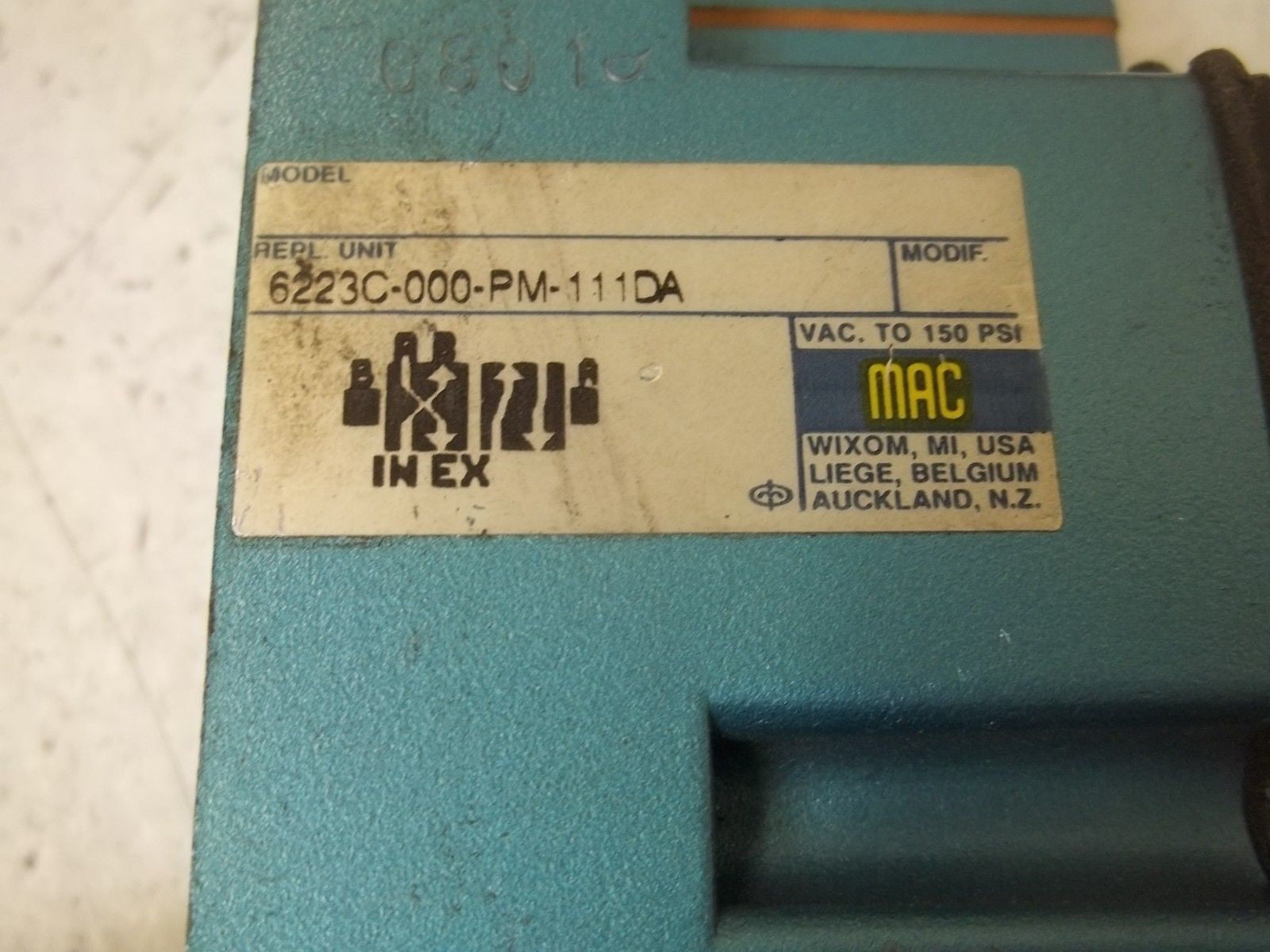 MAC 6223C-000-PM-111DA SOLENOID VALVE *USED*