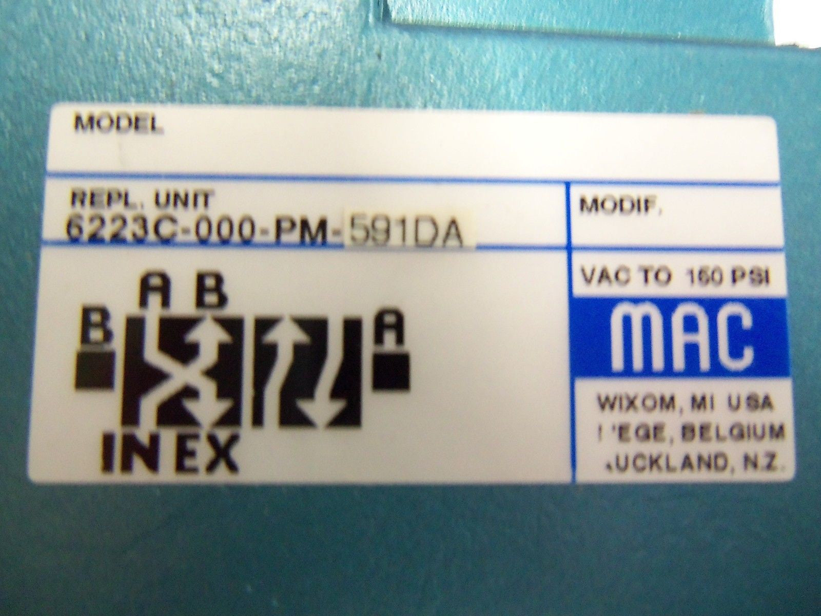 MAC 6223C-000-PM-591DA VALVE *NEW IN BOX*