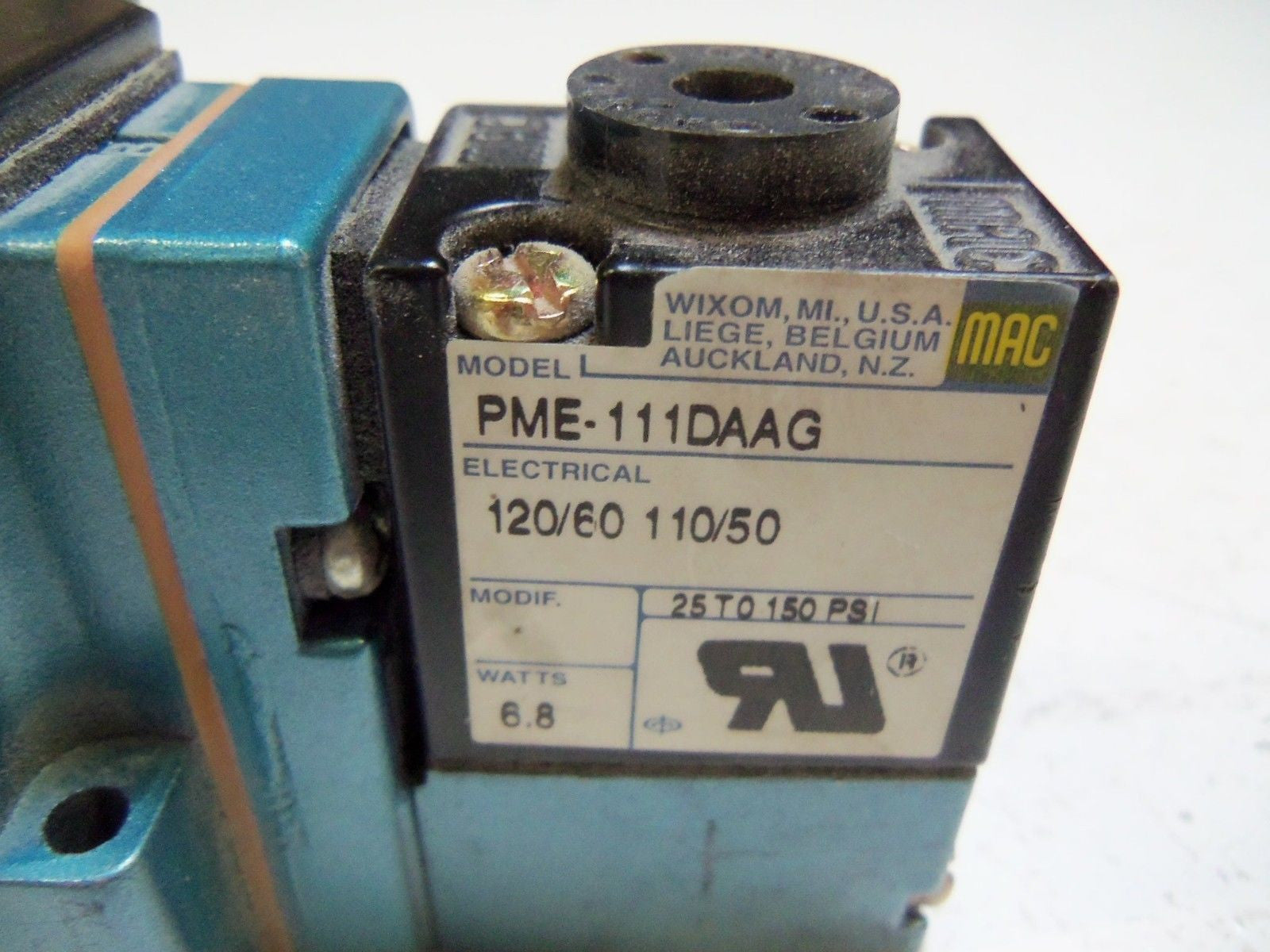 MAC 6243C-000-PM-111DA PNEUMATIC SOLENOID VALVE *USED*
