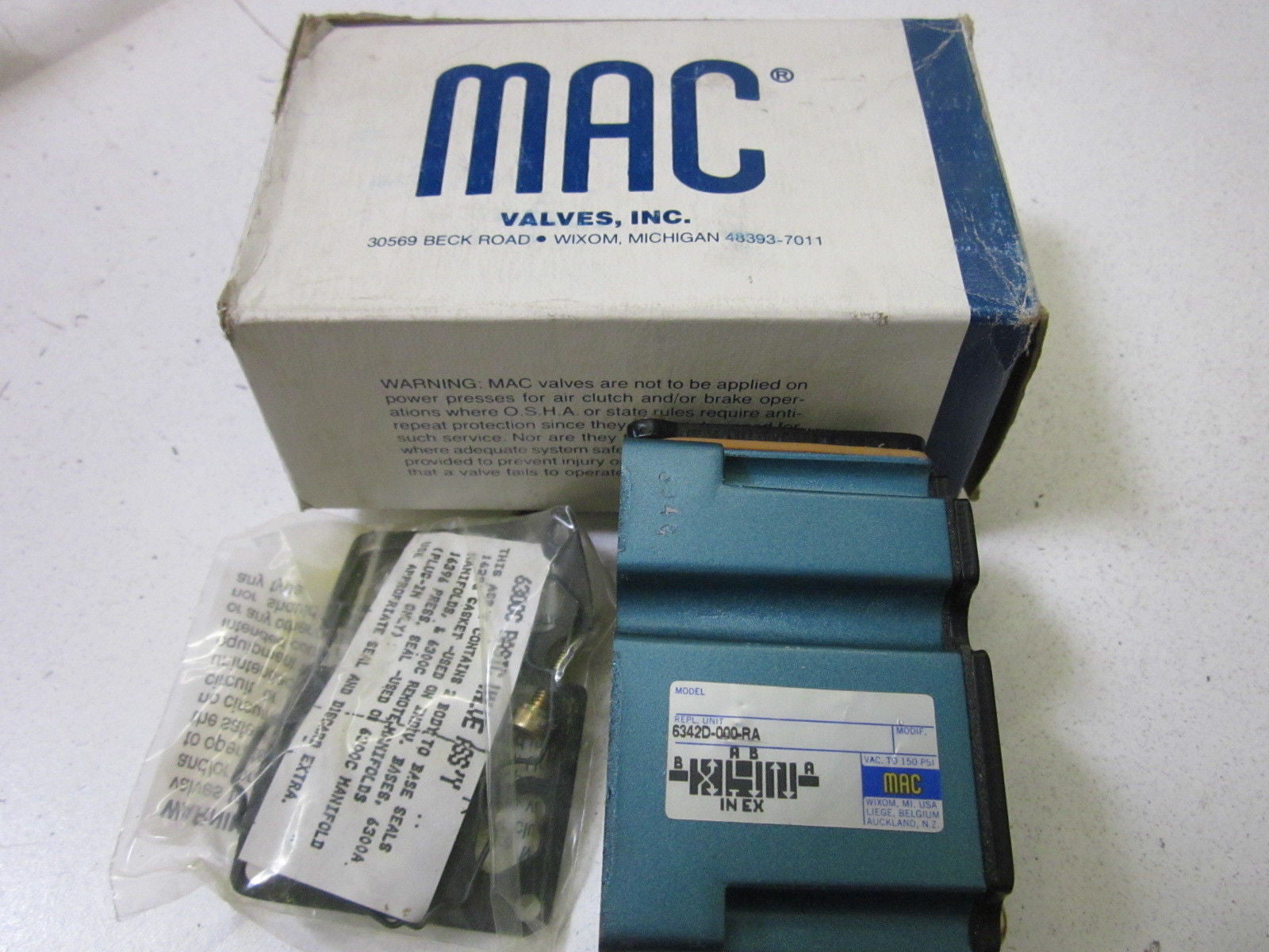 MAC 6342D-000-RA *NEW IN BOX*