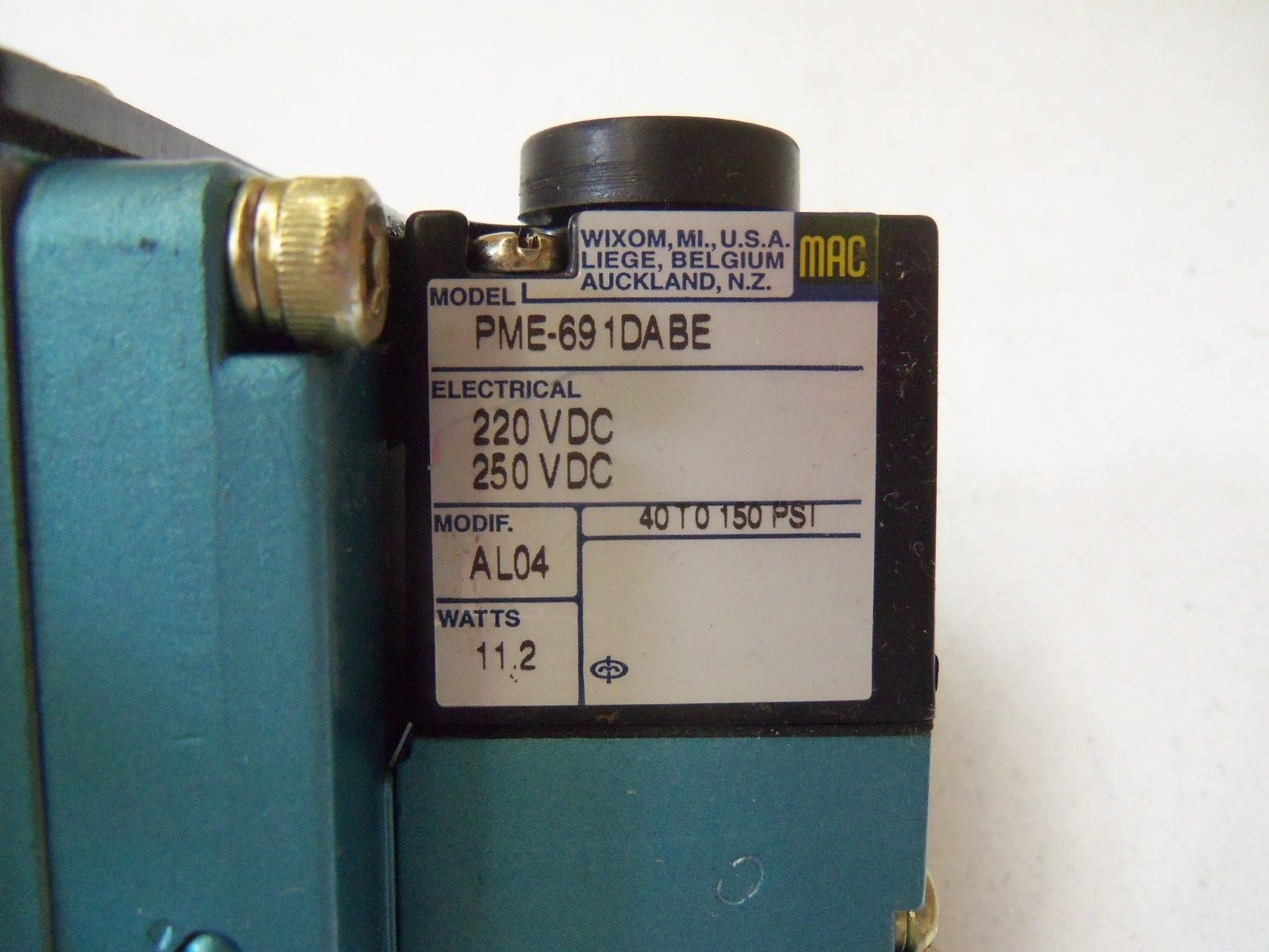 MAC VALVES 6521B-000-PM-691DA SOLENOID VALVE *NEW NO BOX*