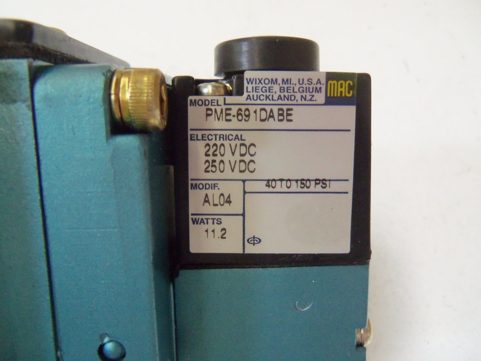MAC VALVES 6521B-000-PM-691DA SOLENOID VALVE *NEW NO BOX*