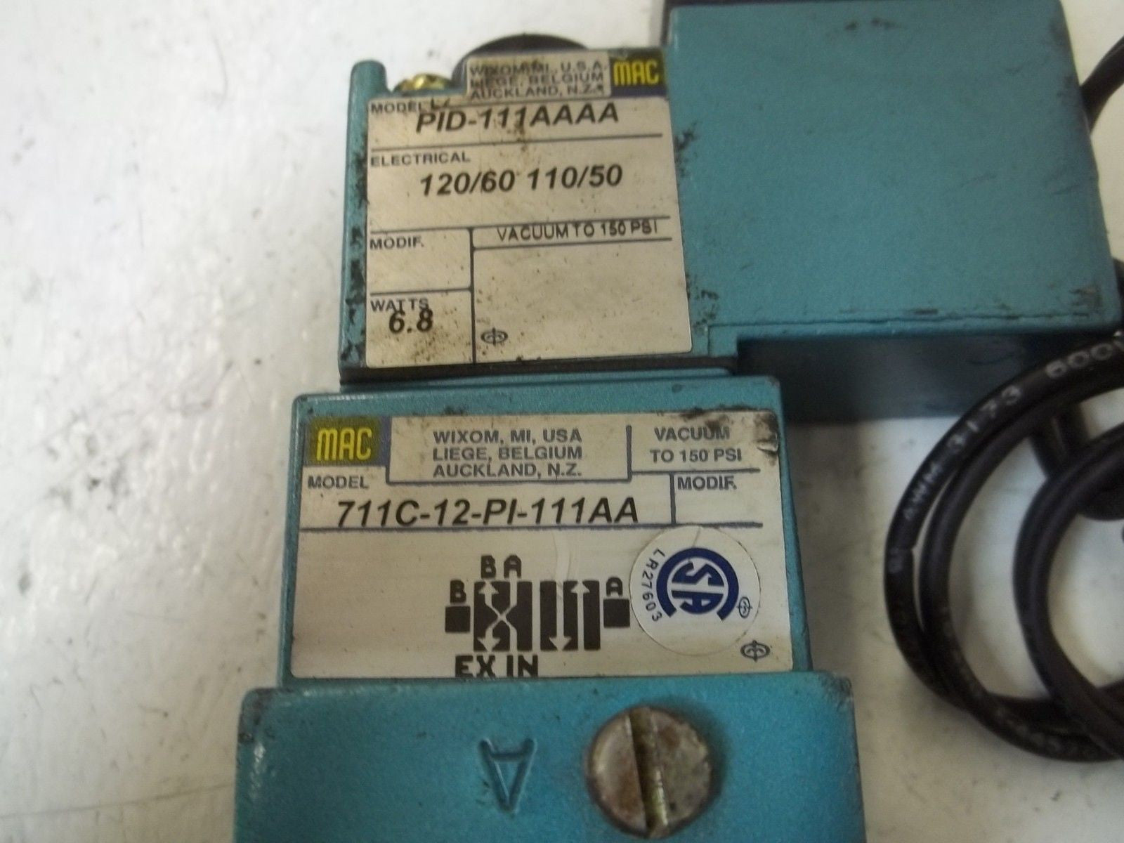 MAC 711C-12-PI-111AA VALVE *USED*