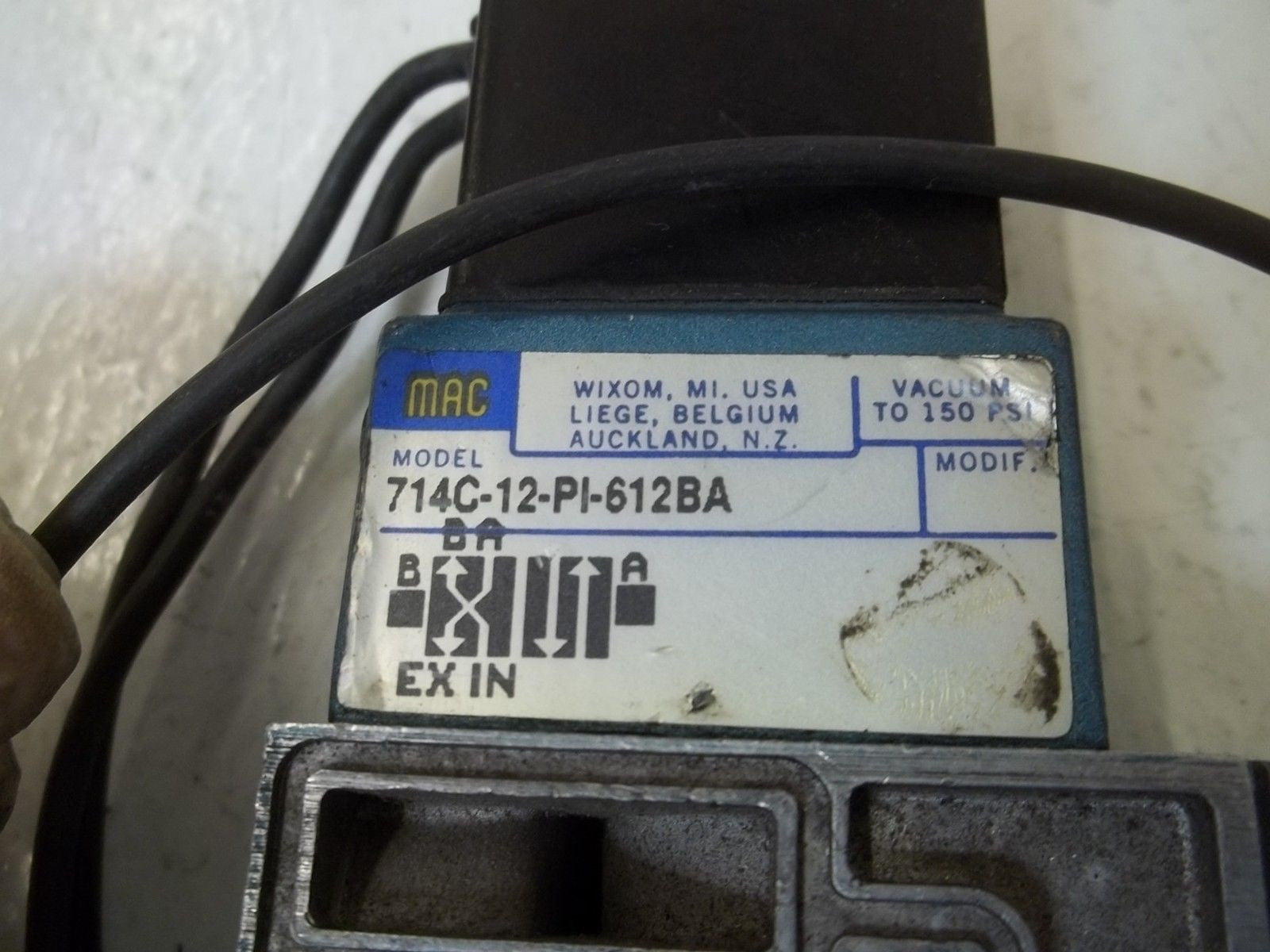 MAC 714C-12-PI-612BA *USED*