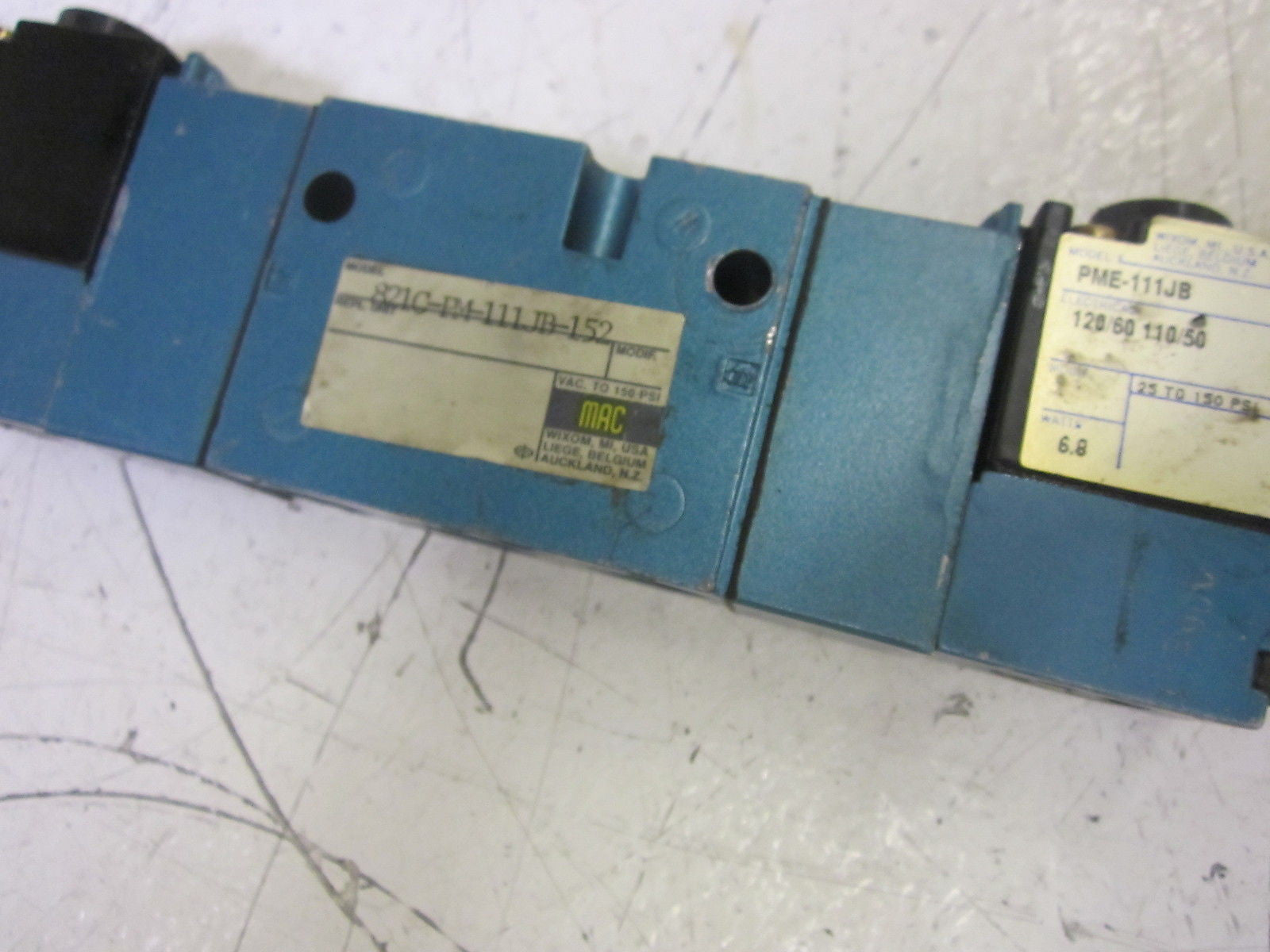 MAC 821C-PM-111JB-152 VALVE 150PSI *USED*