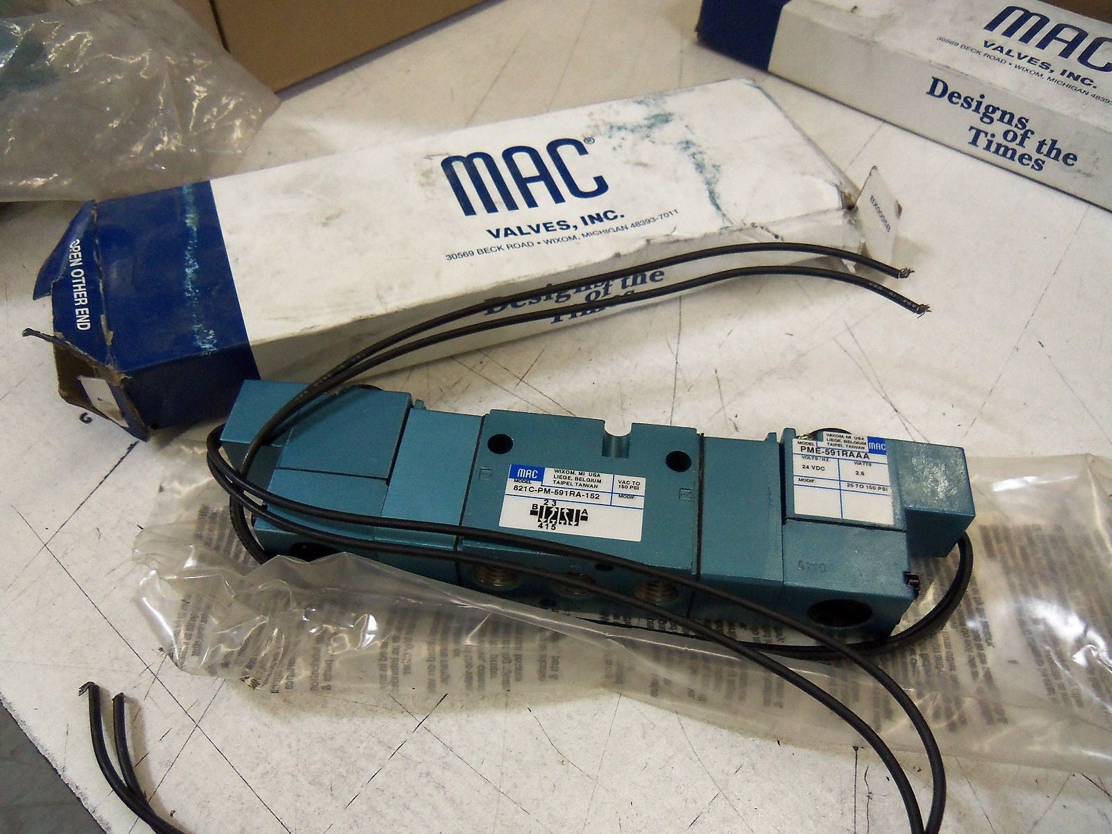 MAC 821C-PM-591RA-152 VALVE *NEW IN BOX*