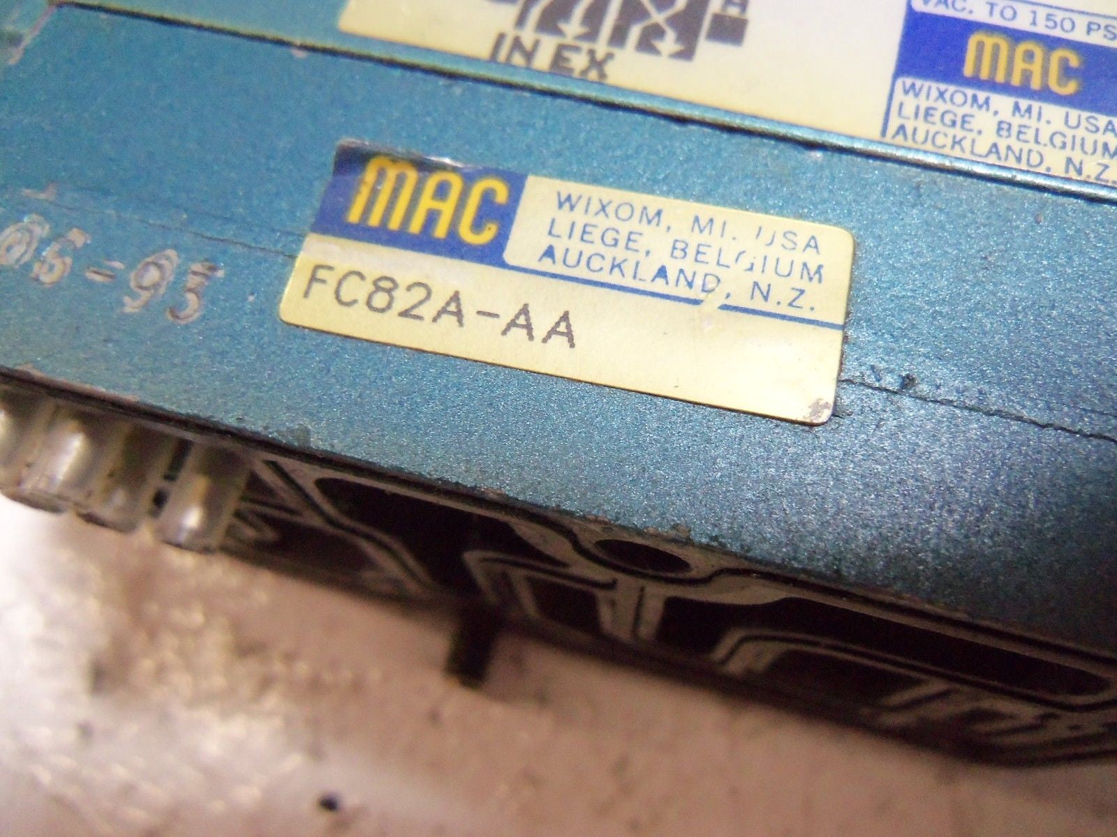 MAC 82A-AC-000-TM-DAAP-2DA SOLENOID VALVE *USED*
