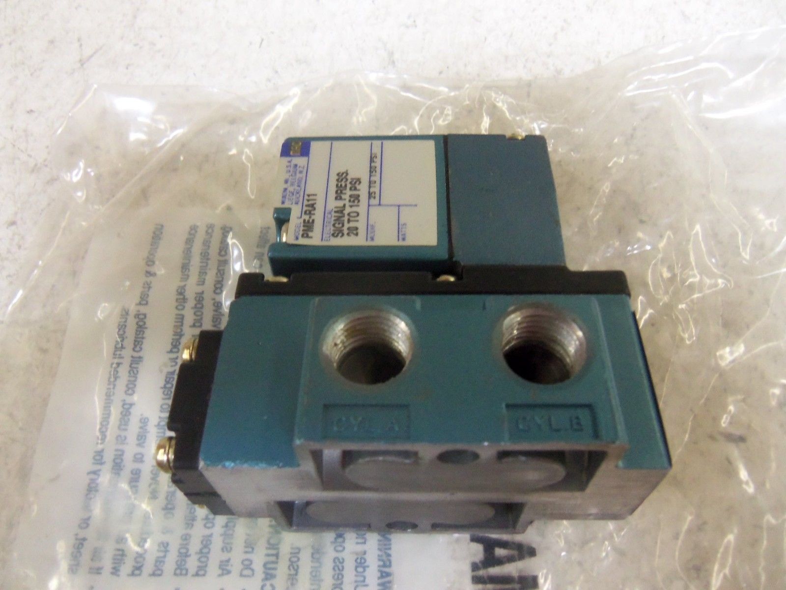 MAC 912B-PM-RA11 VALVE *NEW IN BOX*