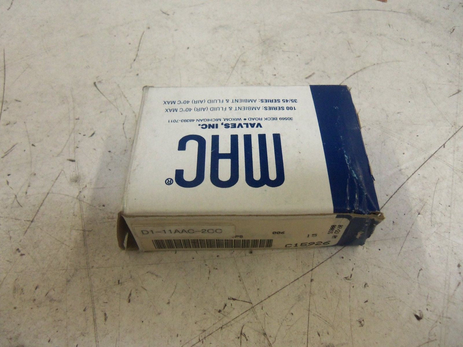MAC D1-11AAC-2CC *USED*