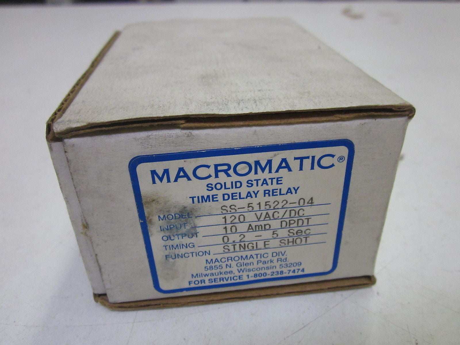 MACROMATIC S5-51522-04 *NEW IN BOX*
