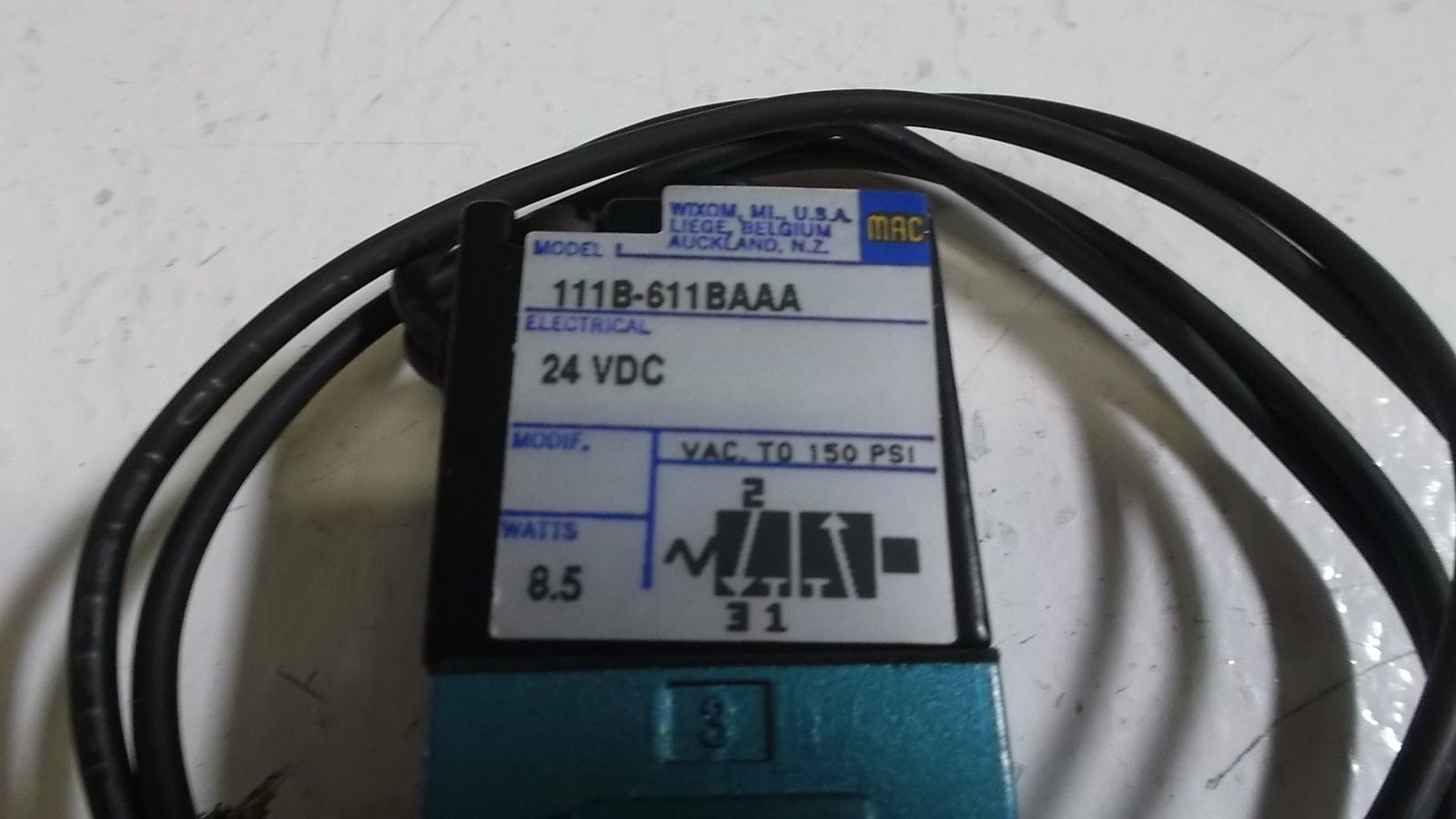 MAC VALVE 111B-611BAAA *NEW*