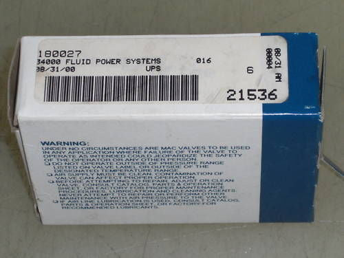 MAC VALVES 180027 VALVE LEVER *NEW IN BOX*