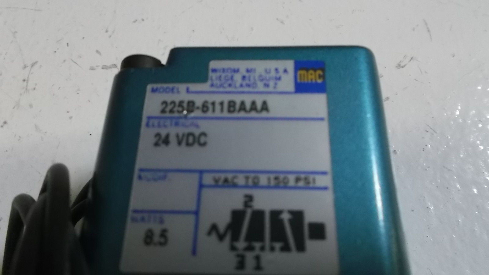 MAC VALVE 225B-611BAAA *USED*