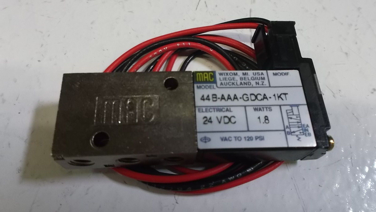 MAC VALVE 44B-AAA-GDCA-1KT *USED*