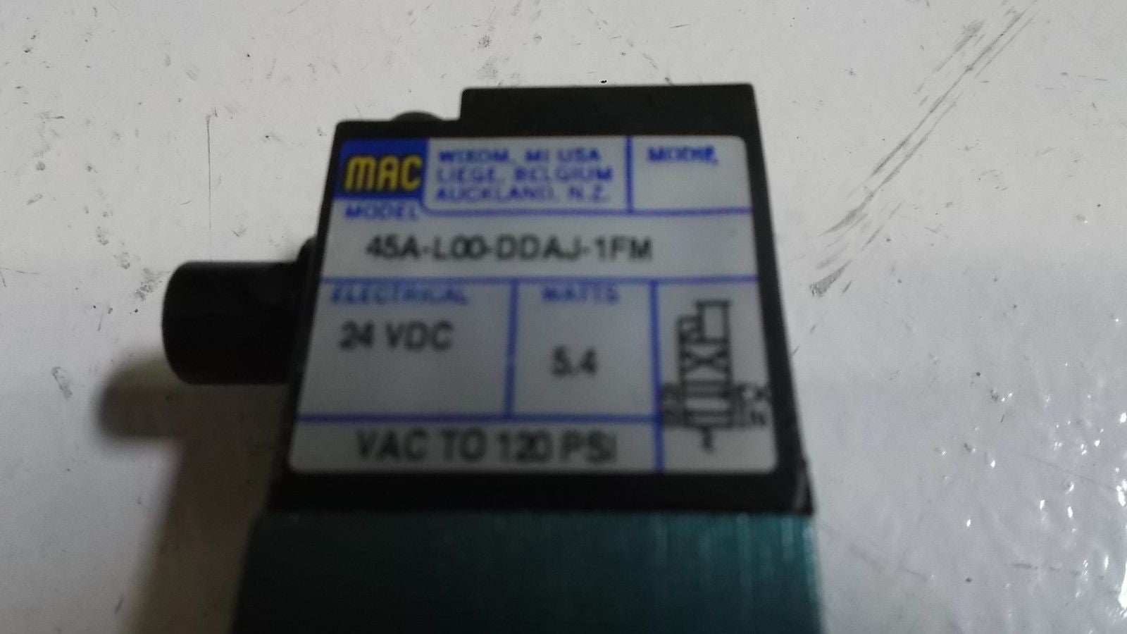 MAC VALVE 45A-L00-DDAJ-1FM *USED*